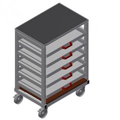 TWS 500 TWS 500 trolley for supports and tools elumatec